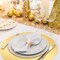 50 Pcs Round Paper Placemats Decorative Disposable Place Mats Table Mats for Dining Wedding Table Decoration Home Banquet New Years Festive Party Birthday Holiday (Gold)